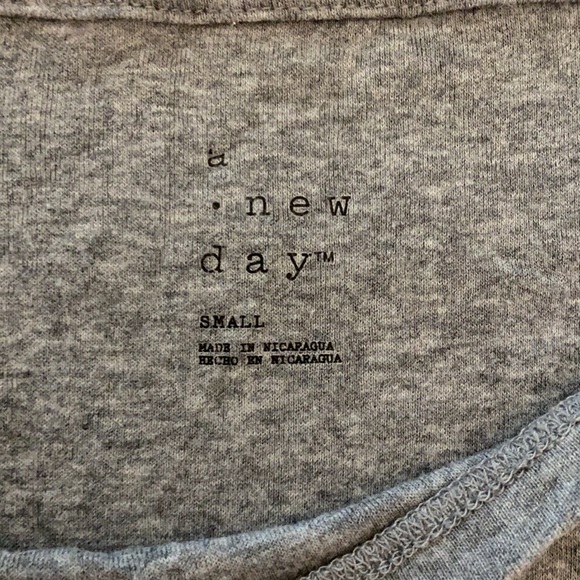 A New Day Gray Plain T-Shirt - Picture 2 of 3